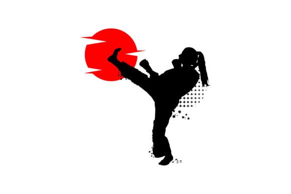 Download Silhouette Martial Art Poster Design - Design Collection