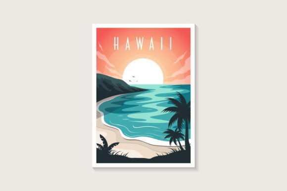 Download Beautiful Hawaii Beach Poster Design - Design Collection