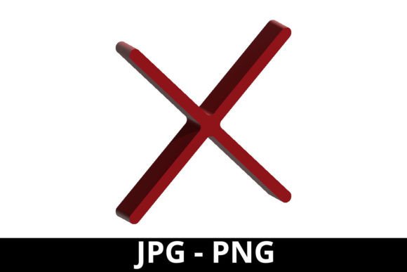 Download 3d Red Wrong Mark for Design Project - Design Collection