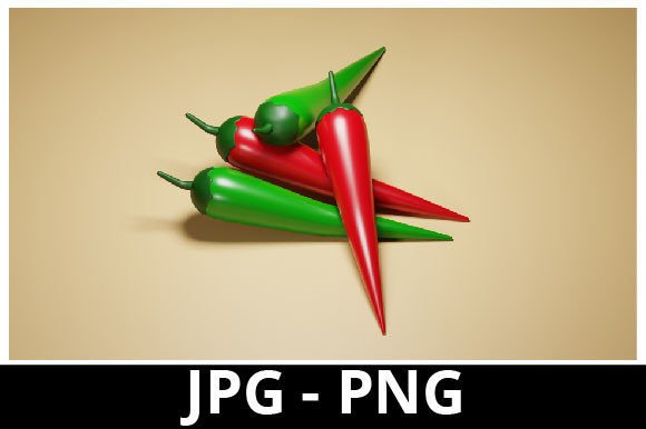 Download 3d Rendered Chili for Design Project - Design Collection