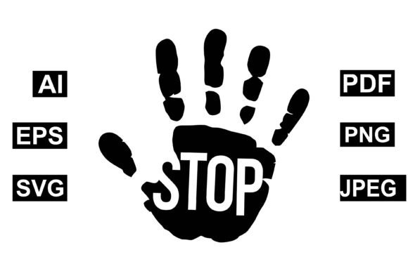 Download Stop Handprint Protest Symbol Design - Design Collection