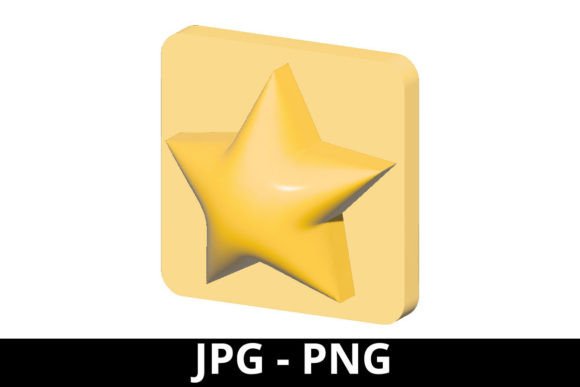 Download 3d Rendered Gold Star for Design Project - Design Collection