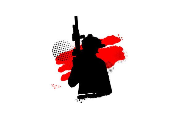 Download Silhouette Soldier or Army Poster Design - Design Collection