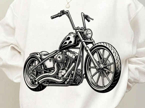 Download Chopper Motorcycle Biker Tshirt Design - Design Collection