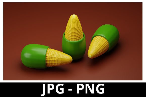 Download 3d Rendered Corn for Design Project - Design Collection