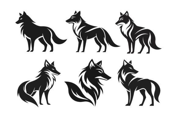 Download Sleek Minimalist Wolf Logo Design - Design Collection