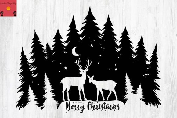 Download Merry Christmas Svg, Reindeer Svg Design - Design Collection