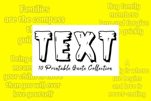 Download Family Quote Text Design Bundle V.02 - Design Collection