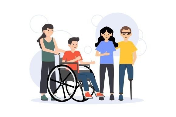 Download Flat Design of Inclusive with Disabiliti - Design Collection